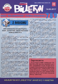 Biuletyn NSZZ "Solidarność" Ziemia Radomska, 2017, nr 789