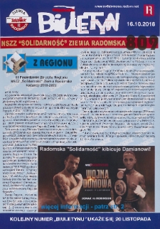 Biuletyn NSZZ "Solidarność" Ziemia Radomska, 2018, nr 809