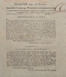 Dziennik Urzędowy Województwa Sandomierskiego, 1830, nr 10, dod. IV