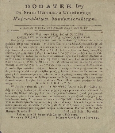 Dziennik Urzędowy Województwa Sandomierskiego, 1836, nr 10, dod. I