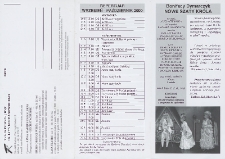 Teatr w Radomiu : repertuar wrzesień - październik 2000