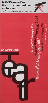 Teatr w Radomiu : repertuar wrzesień - październik 2001