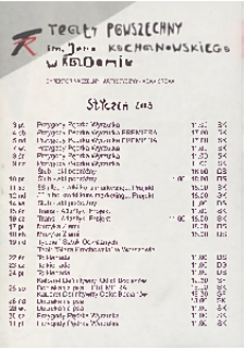 Teatr w Radomiu : repertuar styczeń - luty 2003