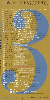 Teatr w Radomiu : repertuar marzec - kwiecień 2009