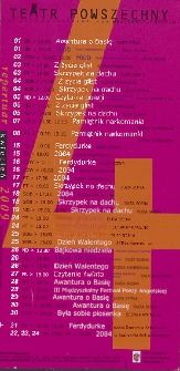 Teatr w Radomiu : repertuar kwiecień - maj 2009