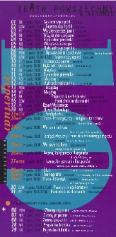 Teatr w Radomiu : repertuar październik - listopad 2009