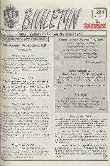 Biuletyn NSZZ "Solidarność" Ziemia Radomska, 1995, nr 264