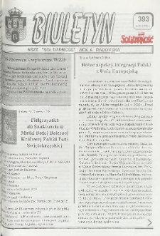 Biuletyn NSZZ "Solidarność" Ziemia Radomska, 1998, nr 393