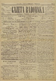 Gazeta Radomska, 1884, R. 1, nr 6