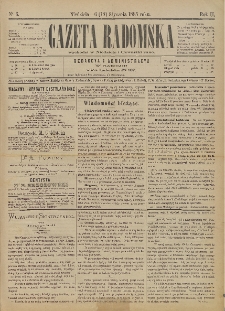 Gazeta Radomska, 1885, R. 2, nr 6