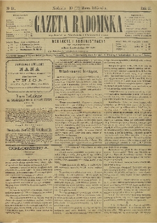 Gazeta Radomska, 1885, R. 2, nr 24