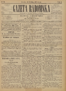 Gazeta Radomska, 1885, R. 2, nr 39