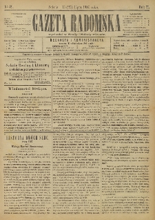 Gazeta Radomska, 1885, R. 2, nr 59