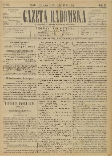 Gazeta Radomska, 1885, R. 2, nr 62