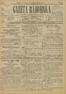 Gazeta Radomska, 1885, R. 2, nr 63