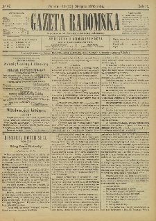 Gazeta Radomska, 1885, R. 2, nr 67