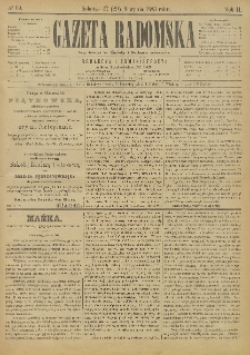 Gazeta Radomska, 1885, R. 2, nr 69