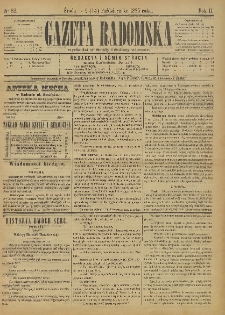 Gazeta Radomska, 1885, R. 2, nr 82