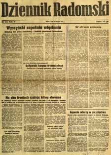 Dziennik Radomski, 1944, R. 5, nr 275