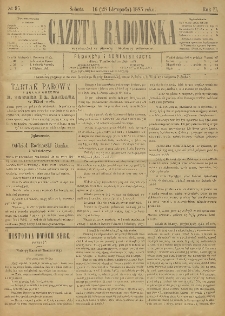 Gazeta Radomska, 1885, R. 2, nr 95