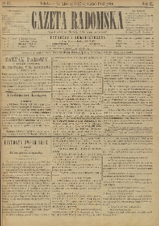 Gazeta Radomska, 1885, R. 2, nr 97