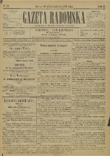 Gazeta Radomska, 1885, R. 2, nr 32
