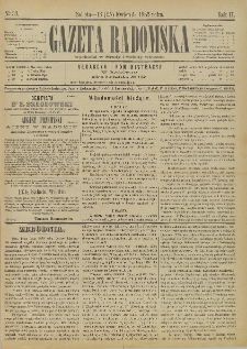 Gazeta Radomska, 1885, R. 2, nr 33