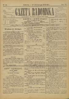 Gazeta Radomska, 1886, R. 3, nr 16