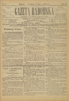 Gazeta Radomska, 1886, R. 3, nr 19
