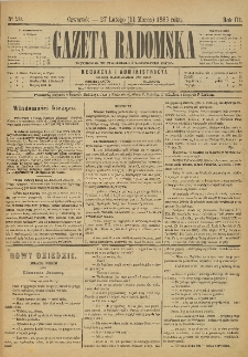 Gazeta Radomska, 1886, R. 3, nr 20
