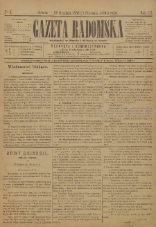 Gazeta Radomska, 1886, R. 3, nr 3