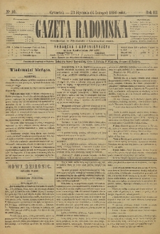 Gazeta Radomska, 1886, R. 3, nr 10