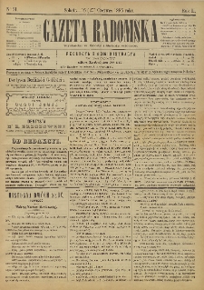 Gazeta Radomska, 1885, R. 2, nr 51