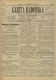 Gazeta Radomska, 1886, R. 3, nr 58