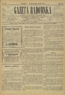 Gazeta Radomska, 1886, R. 3, nr 59