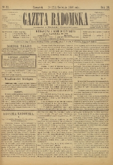 Gazeta Radomska, 1886, R. 3, nr 32