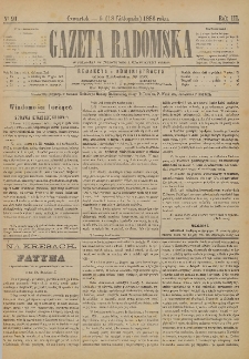Gazeta Radomska, 1886, R. 3, nr 91