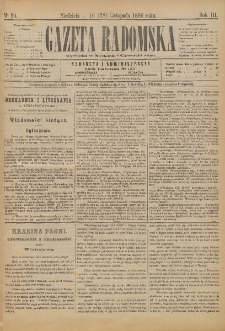 Gazeta Radomska, 1886, R. 3, nr 94