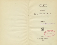 Poezje Zygmunta Krasińskiego T. 2