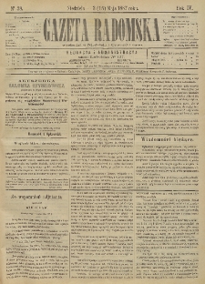 Gazeta Radomska, 1887, R. 4, nr 38