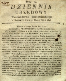 Dziennik Urzędowy Województwa Sandomierskiego, 1826, nr 21
