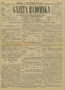 Gazeta Radomska, 1887, R. 4, nr 7