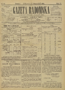 Gazeta Radomska, 1887, R. 4, nr 10