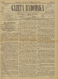 Gazeta Radomska, 1887, R. 4, nr 18