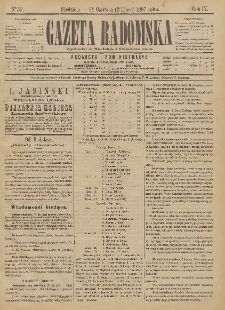 Gazeta Radomska, 1887, R. 4, nr 52