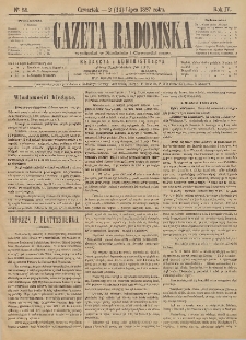 Gazeta Radomska, 1887, R. 4, nr 55