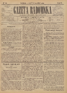 Gazeta Radomska, 1887, R. 4, nr 56