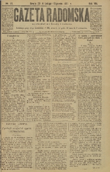 Gazeta Radomska, 1891, R. 8, nr 11
