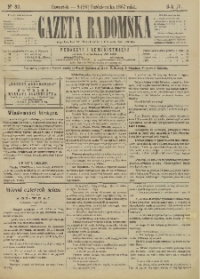 Gazeta Radomska, 1887, R. 4, nr 83