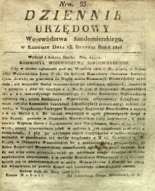 Dziennik Urzędowy Województwa Sandomierskiego, 1826, nr 33